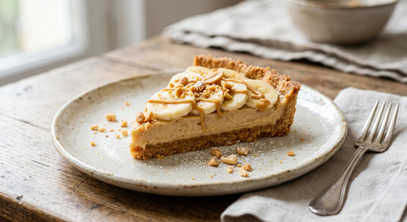 Tarte à la banane et au beurre de cacahuète