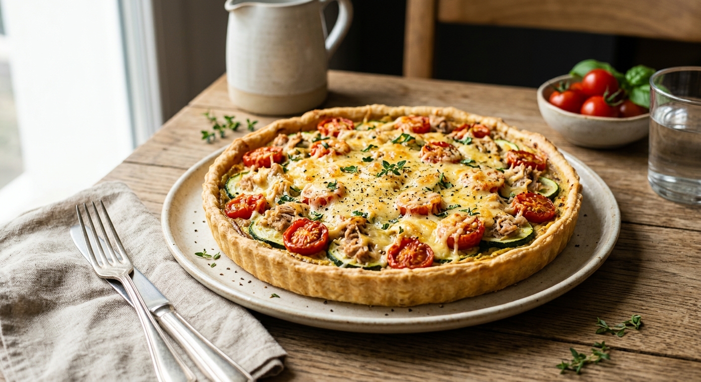 Tarte croustillante aux légumes de saison