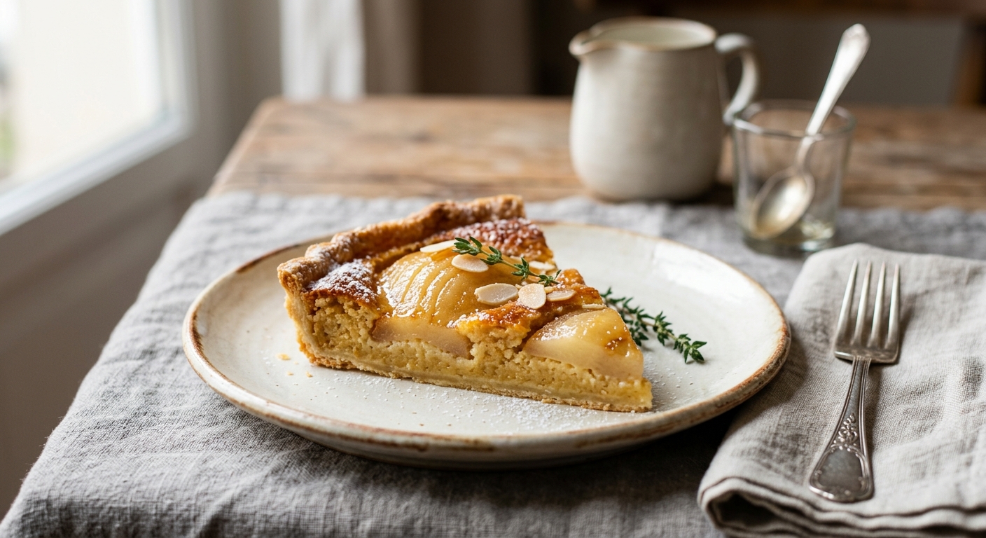 Tarte poire amandine