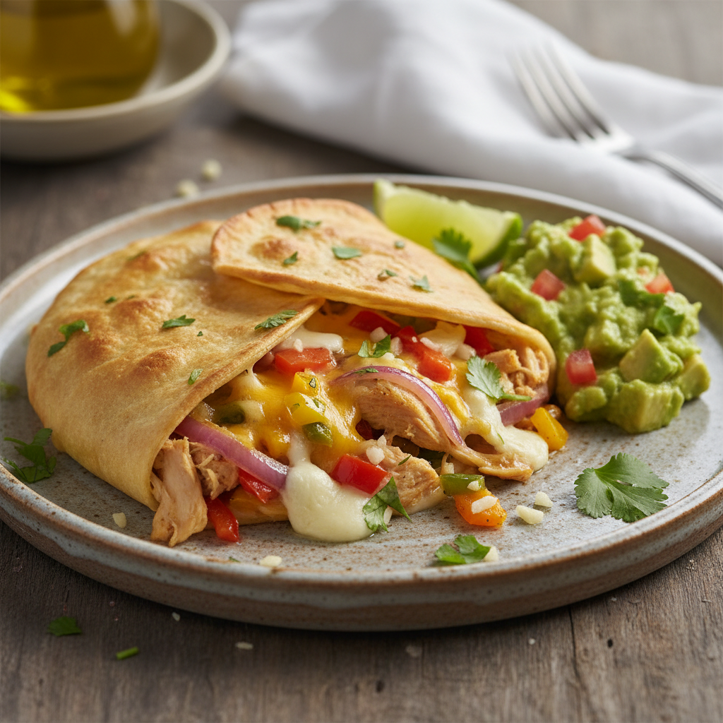 « Tarte-tilla » au poulet