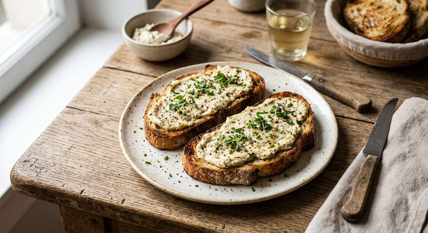 Tartines grillées de fromage fort maison (recette bourguignonne)
