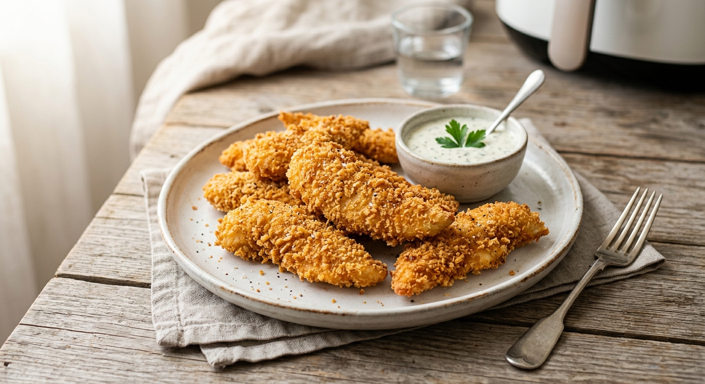 Tenders de poulet croustillants au airfryer