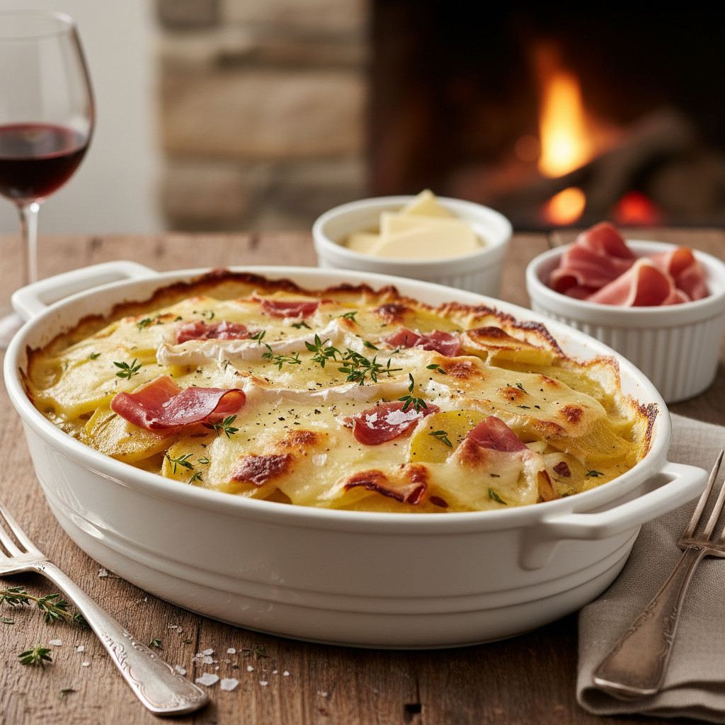 Tian de pommes de terre façon raclette