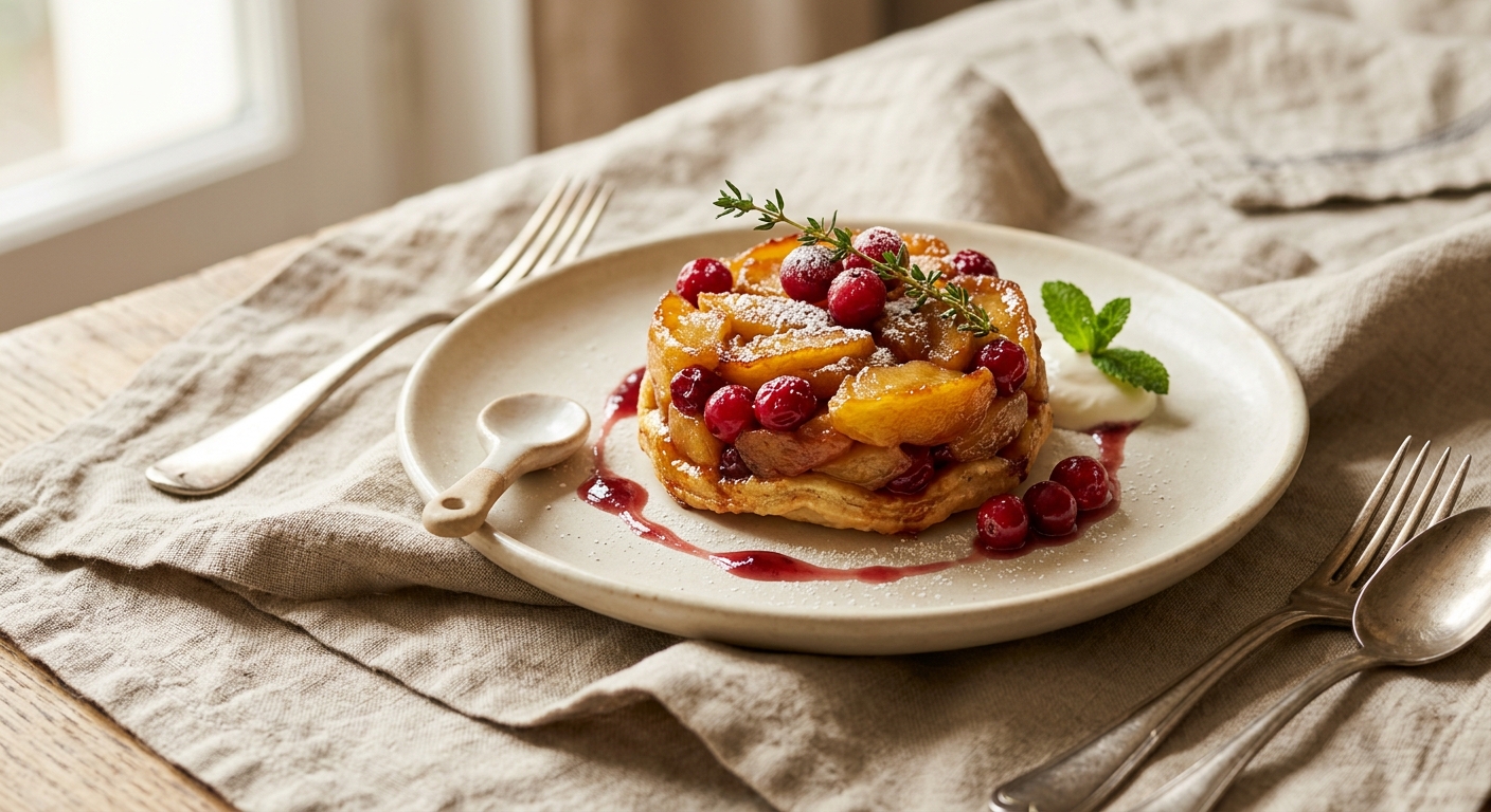 Timbale de pommes aux airelles
