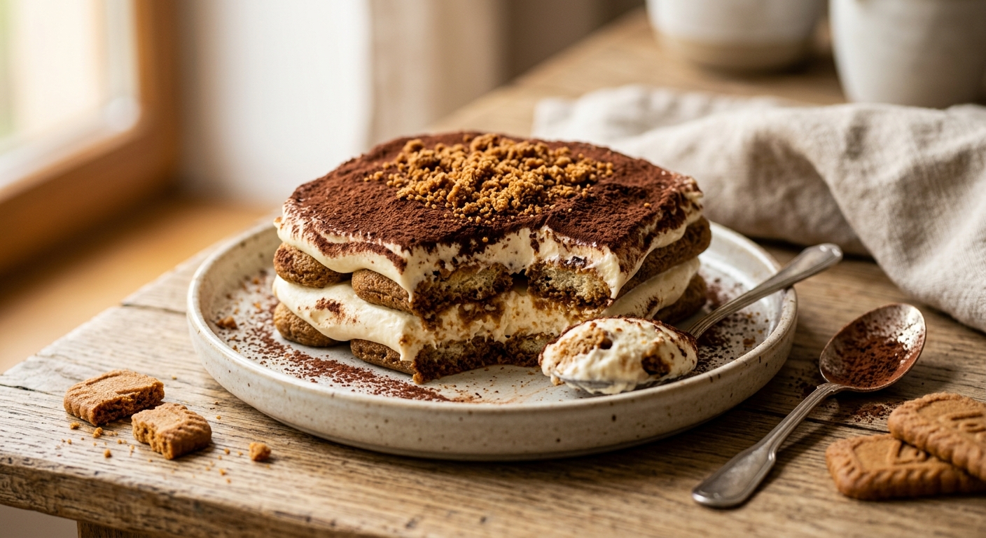 Tiramisu aux speculoos (sans alcool)