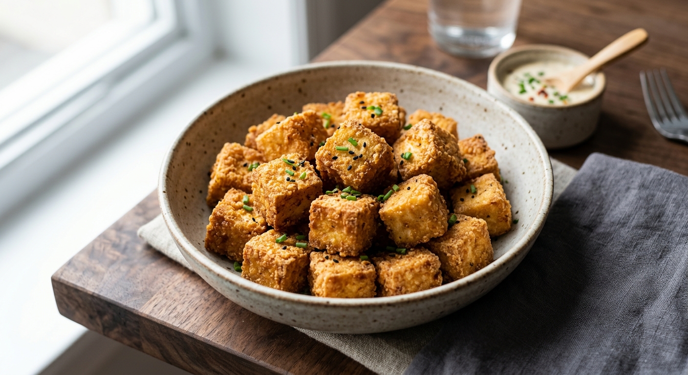 Tofu croustillant au airfryer