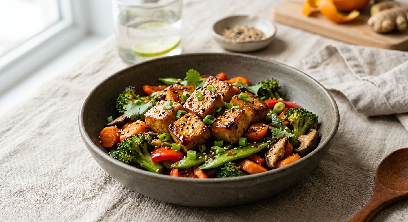 Tofu Mariné au Four