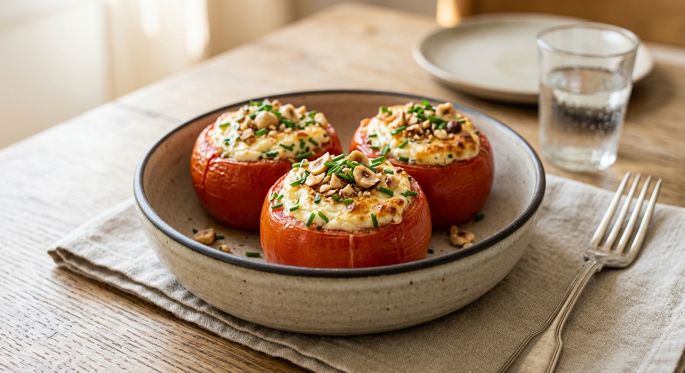 Tomates farcies au fromage de chèvre