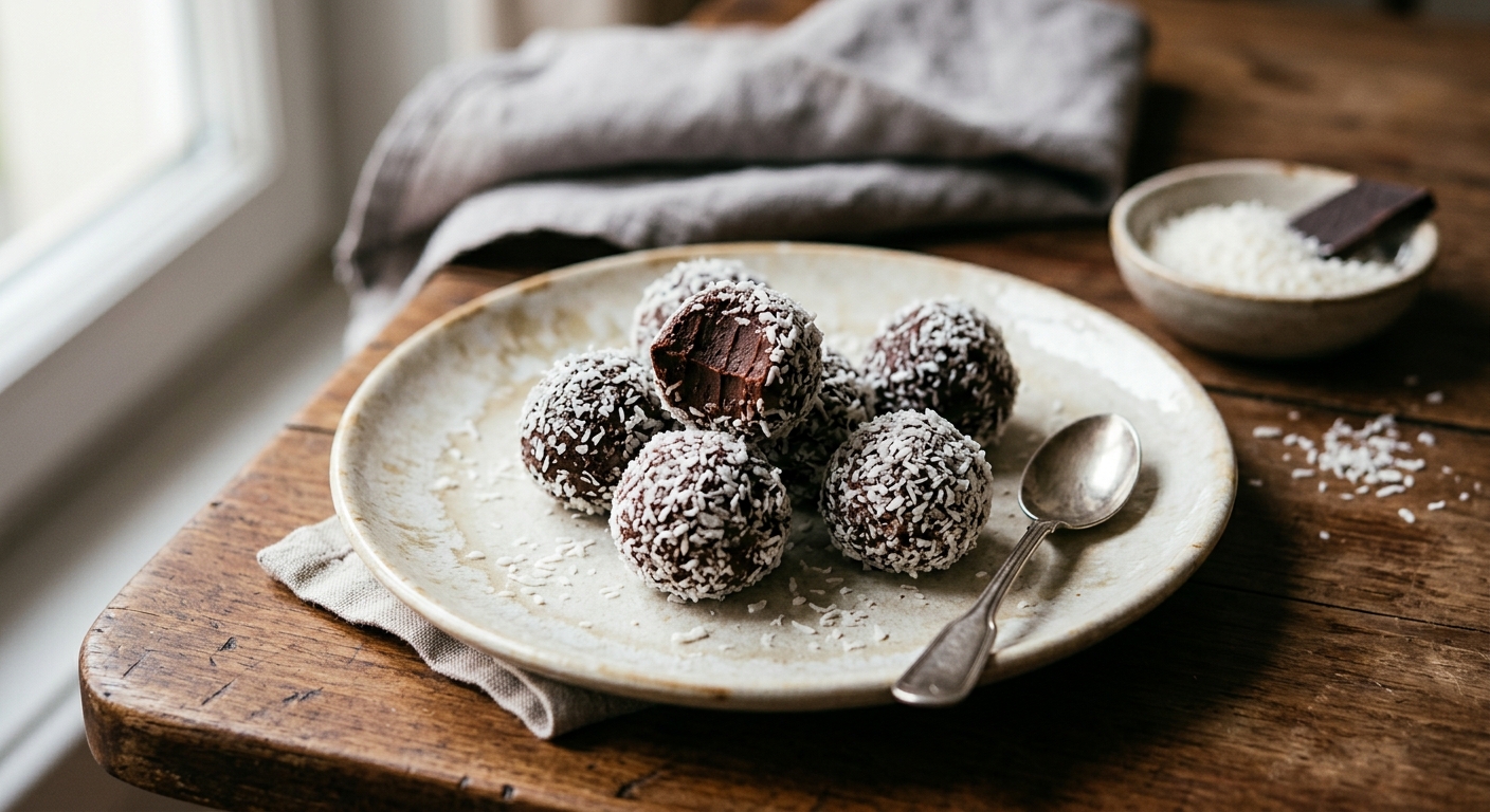 Truffes allemandes au chocolat noir façon uli