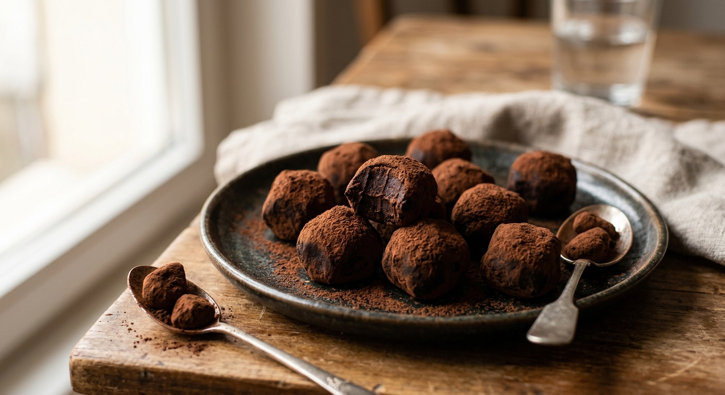 Truffes fudge au chocolat