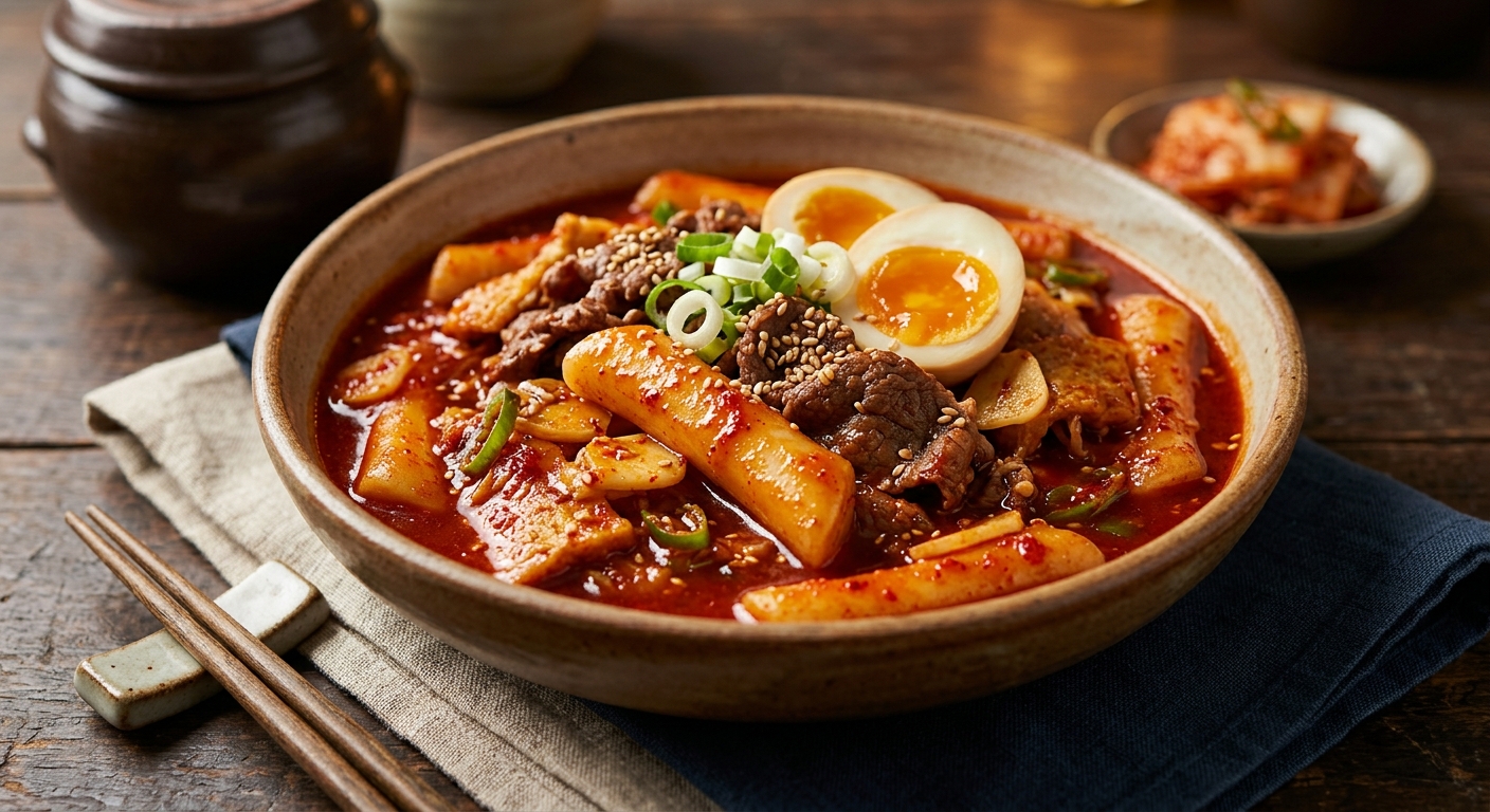 Tteokbokki boeuf spicy