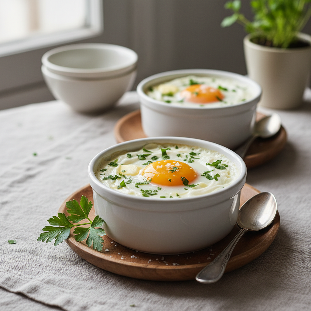 Oeufs cocotte à la crème