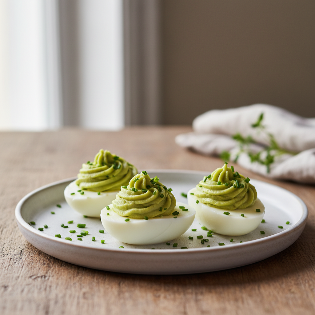 Oeufs mimosa à l’avocat