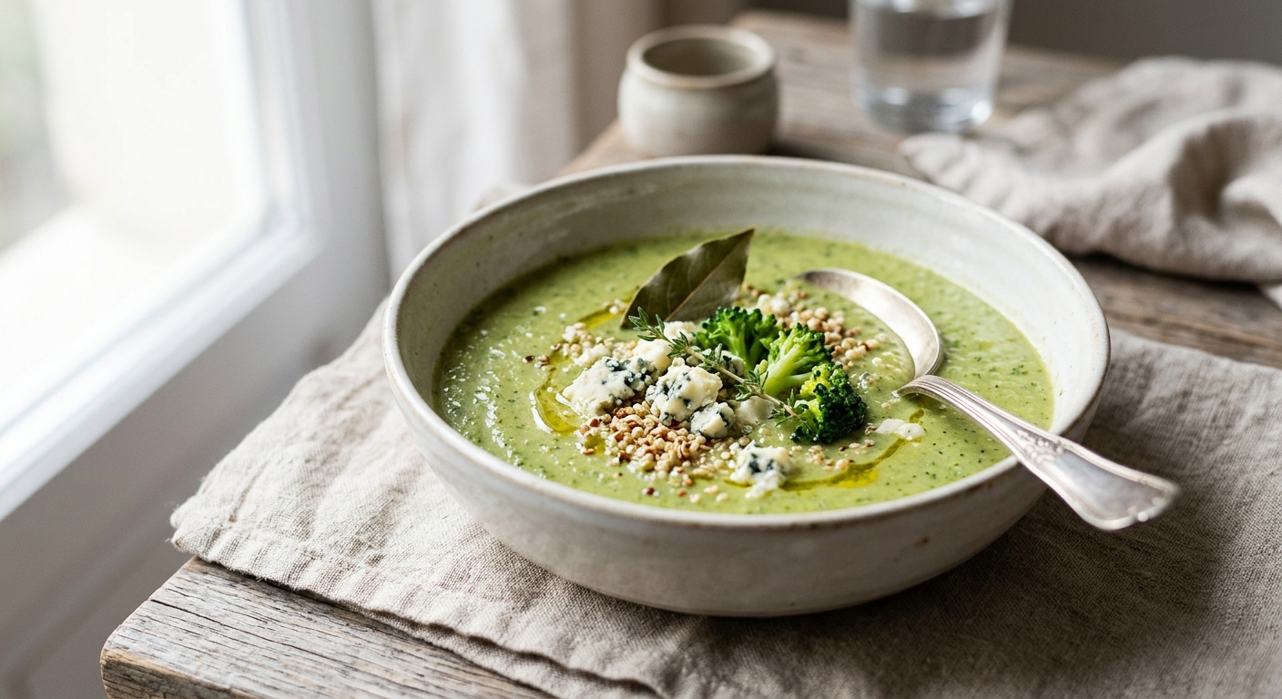 Velouté brocolis roquefort