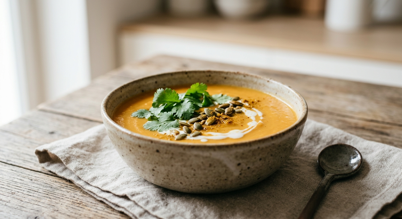 Velouté de patates douces au curry