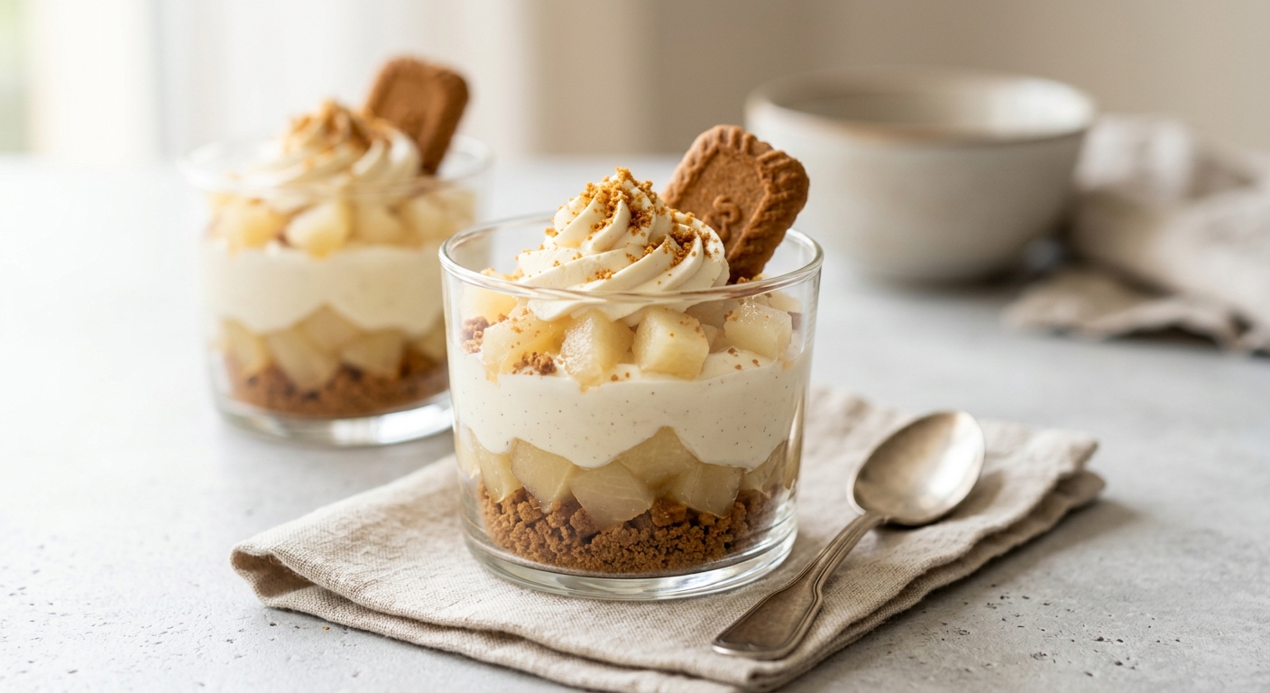 Verrines poires spéculoos