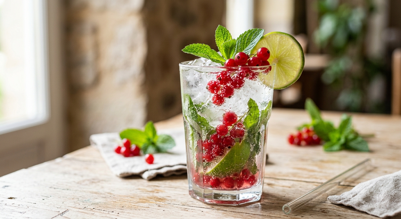 Virgin mojito menthe groseilles