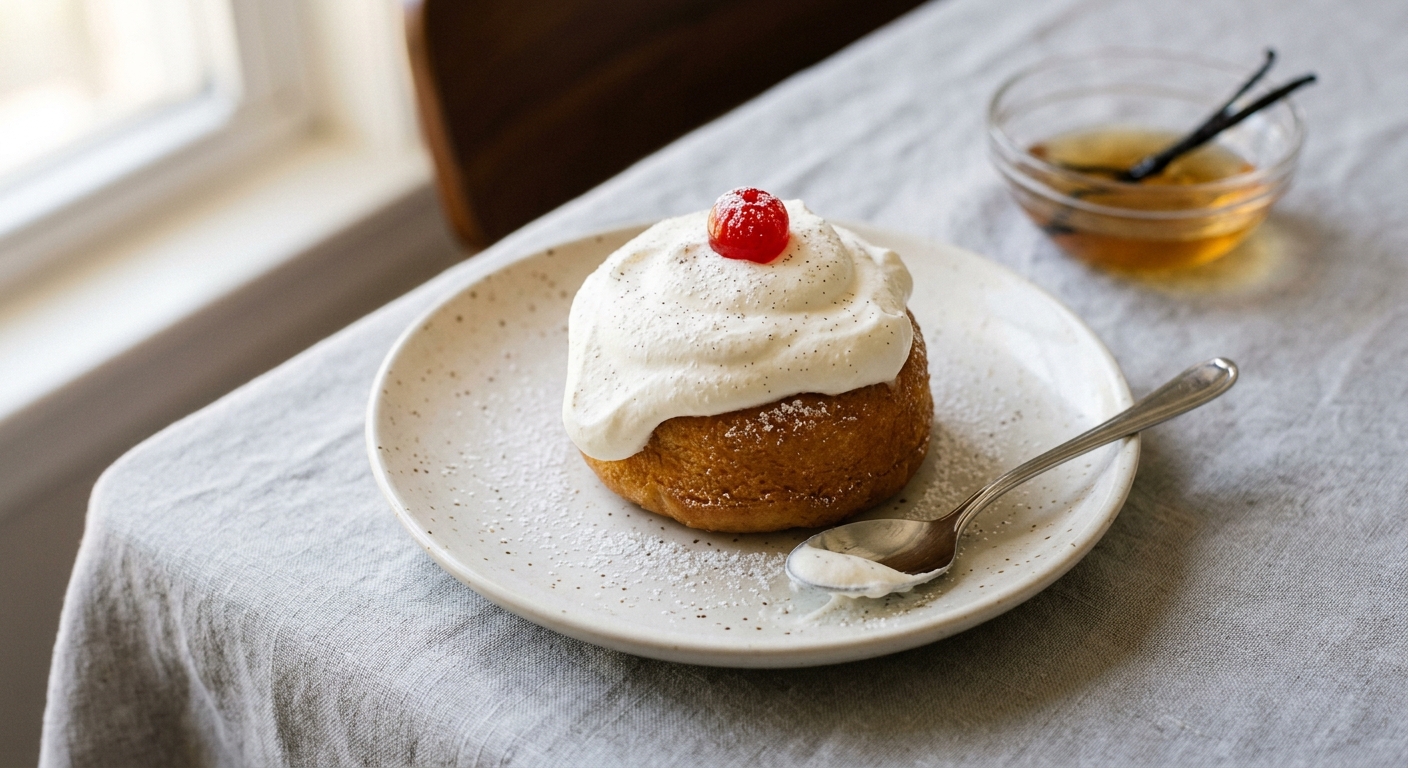 Vrai baba au rhum à l'ancienne à la levure de boulanger
